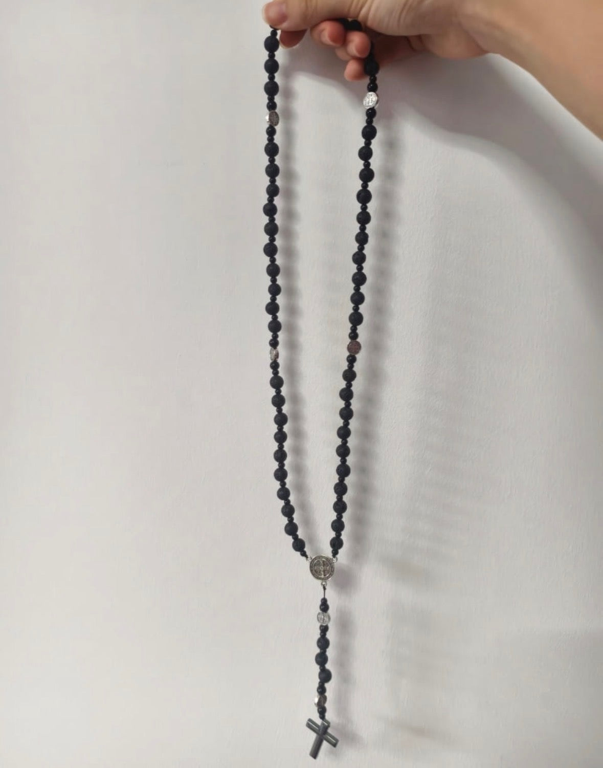 Black Rosary For Donating