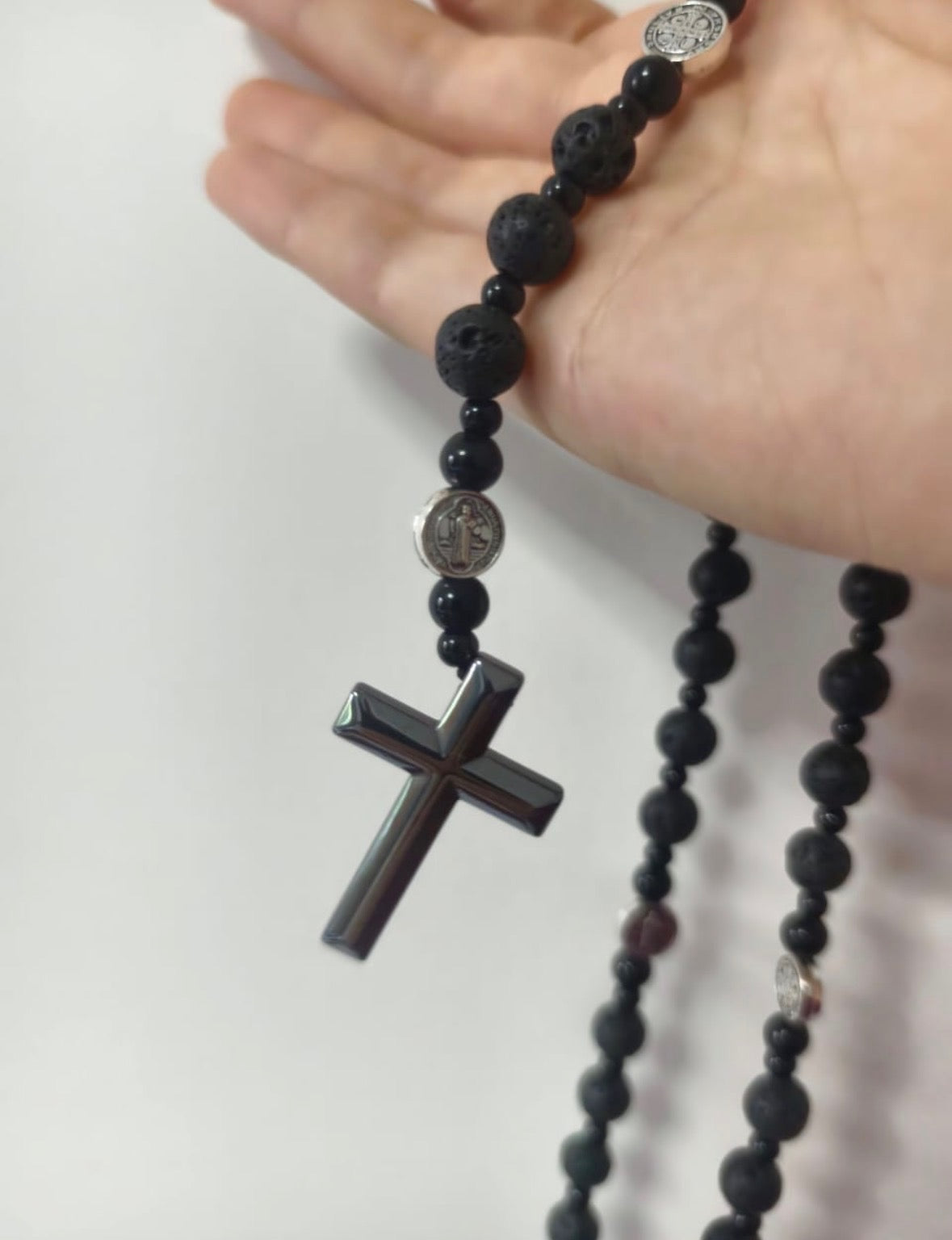 Black Rosary For Donating