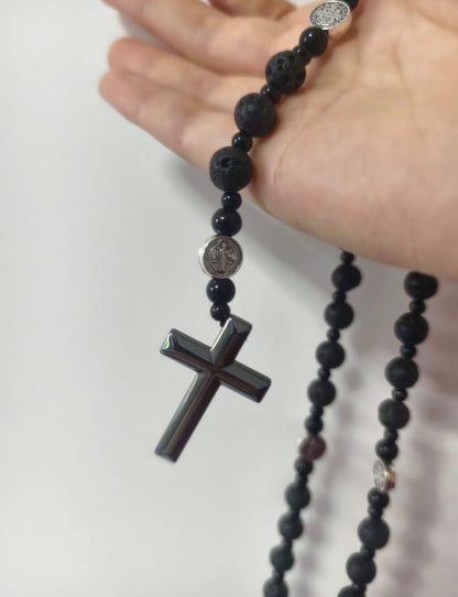 Black Rosary For Donating