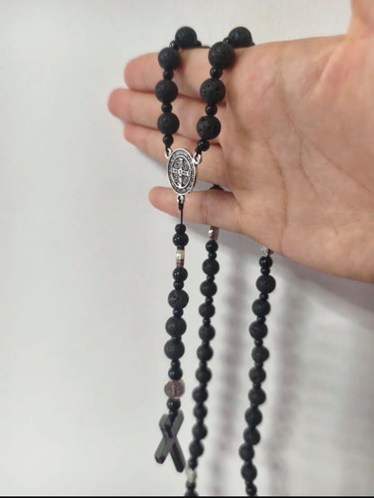 Black Rosary For Donating